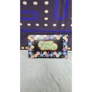 Girls Rule Vintage Groovy Cute Floral Wall Hanging Plaque